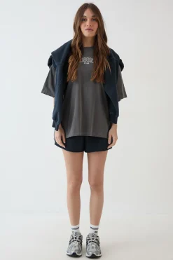 DSGN Studio T-shirt Oversize Brodé Surteint<Femme Dsgn Studio|Tops