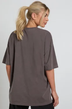 T-shirt Oversize Brodé Teint Dsgn Studio