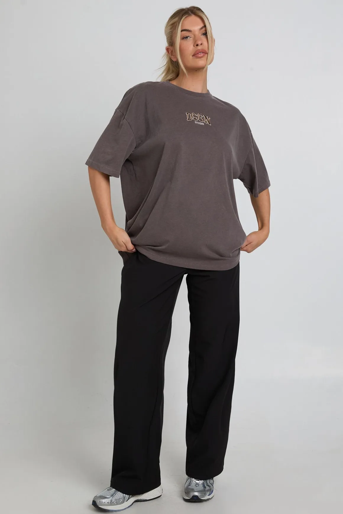 T-shirt Oversize Brodé Teint Dsgn Studio