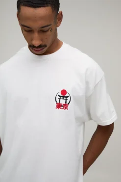 T-shirt Oversize Brodé Temple