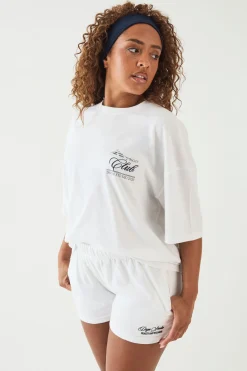 DSGN Studio T-shirt Oversize Brodé Yacht Club<Femme Dsgn Studio|Tops