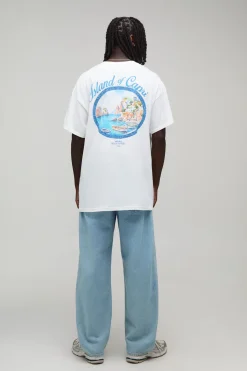 T-shirt Oversize Capri À Imprimé Ovale