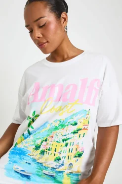 boohoo T-shirt Oversize Club Amalfi Grande Taille<Femme Tops