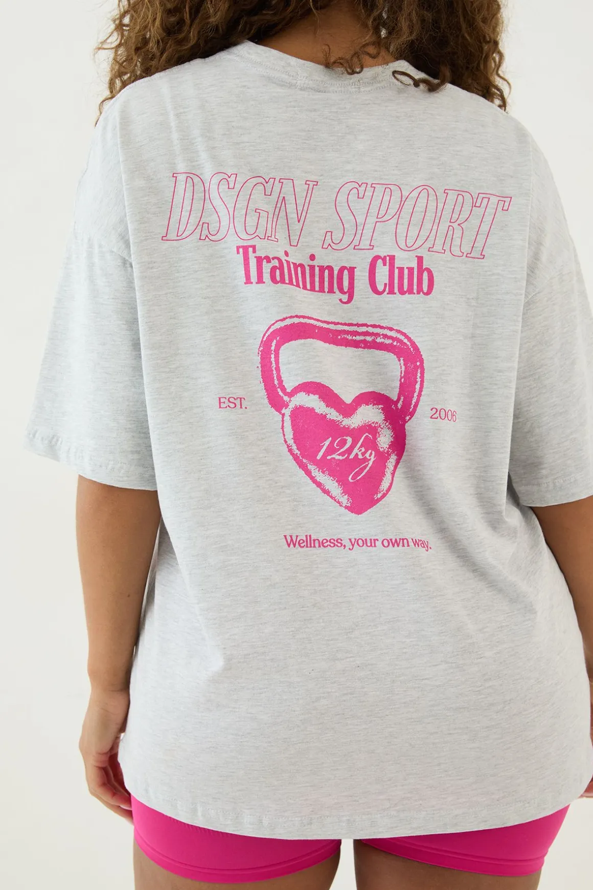 T-shirt Oversize Club D'entraînement Sport Dsgn Studio