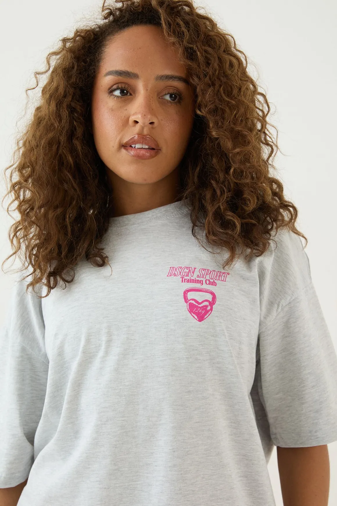 T-shirt Oversize Club D'entraînement Sport Dsgn Studio