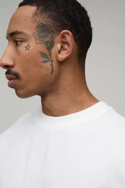 boohooMAN T-shirt oversize à col montant<Homme Nouveautés Grande Taille|Tout Afficher