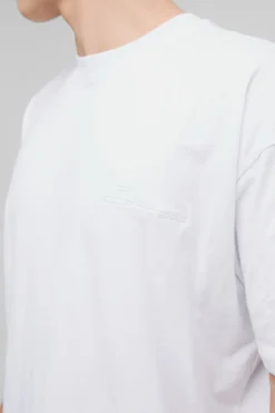 boohooMAN T-shirt oversize à col rond à signature BM<Homme T-Shirts