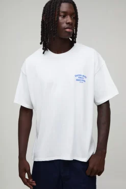 boohooMAN T-shirt Oversize À Coupe Ample Avec Imprimé Édition Limitée<Homme T-Shirts Impriméstendances|T-Shirts