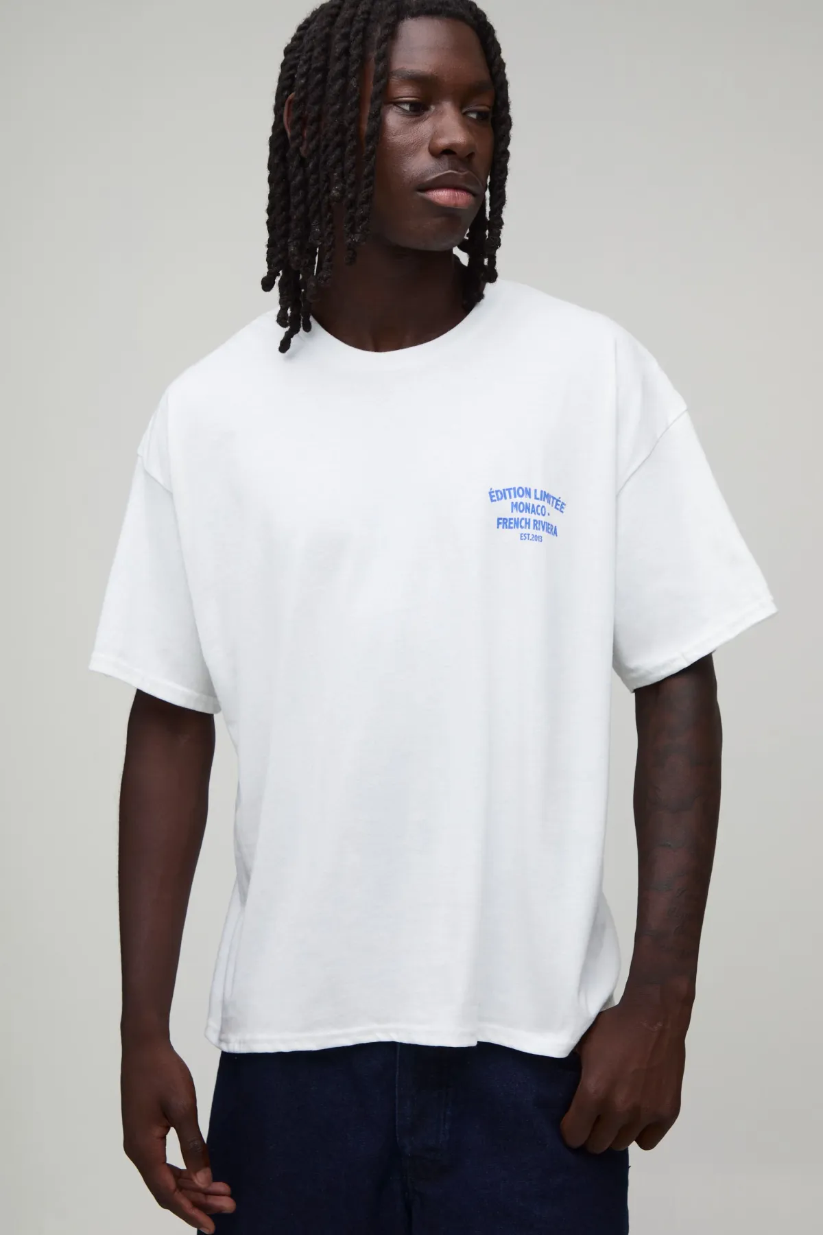 boohooMAN T-shirt Oversize À Coupe Ample Avec Imprimé Édition Limitée<Homme T-Shirts Impriméstendances|T-Shirts
