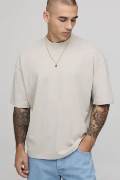 boohooMAN T-shirt Oversize Coupe Boxy Imprimé Paysage Pierre<Homme T-Shirts Impriméstendances|T-Shirts