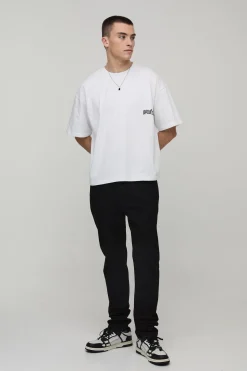 boohooMAN T-shirt Oversize Coupe Boxy Imprimé Paysage Désertique<Homme T-Shirts Impriméstendances|T-Shirts