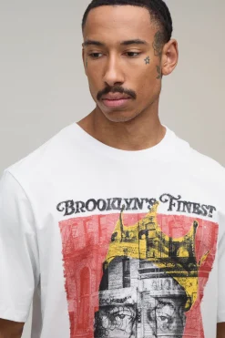 T-shirt Oversize Coupe Boxy Imprimé Couronne Biggie Sous Licence