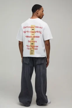 T-shirt Oversize Coupe Boxy Imprimé Couronne Biggie Sous Licence