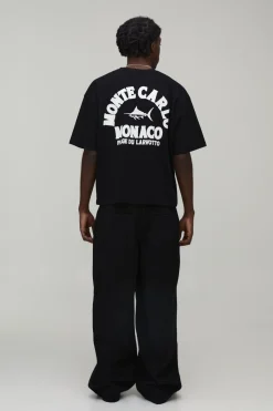boohooMAN T-shirt Oversize Coupe Boxy Monte Carlo Monaco<Homme T-Shirts Impriméstendances|T-Shirts