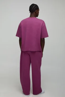T-shirt oversize à coupe carrée en interlock premium