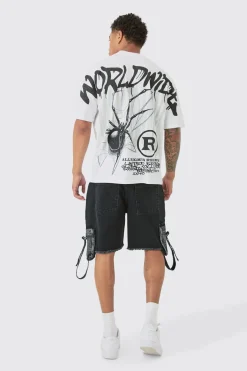 T-shirt oversize à coutures apparentes