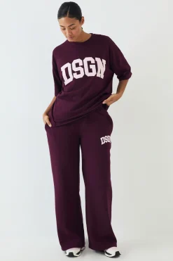 DSGN Studio T-shirt Oversized À Appliqué Collegiate<Femme Dsgn Studio|Athleisure