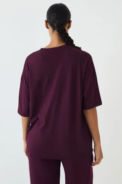 DSGN Studio T-shirt Oversized À Appliqué Collegiate<Femme Dsgn Studio|Athleisure