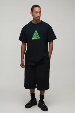T-shirt Oversized Imprimé Licence Def Leppard Effet Délavé