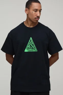 T-shirt Oversized Imprimé Licence Def Leppard Effet Délavé