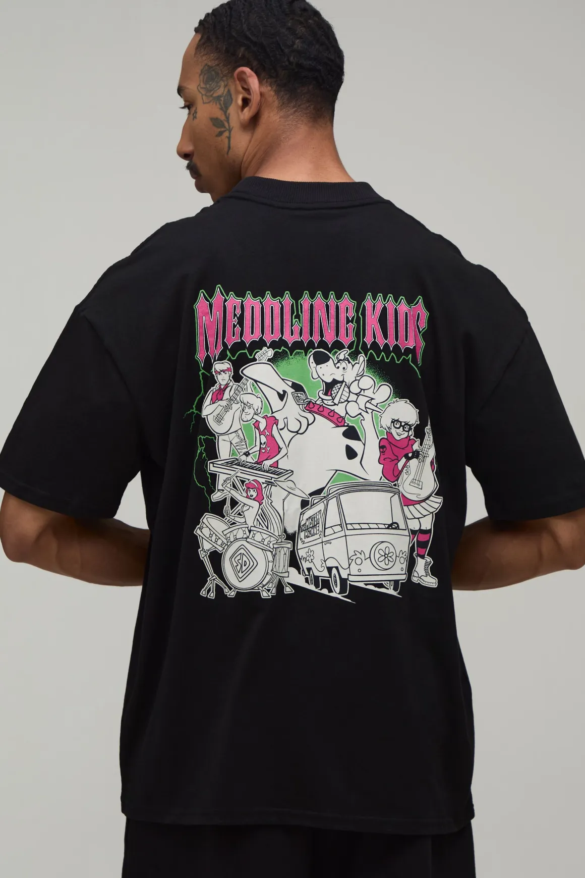 T-shirt Oversized Imprimé Licence Scooby Doo Meddling Kids