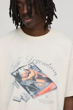 T-shirt Oversized Imprimé Sous Licence The Legendary Playboy