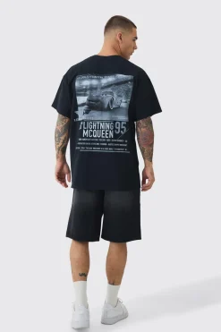 T-shirt oversize Disney à imprimé Cars