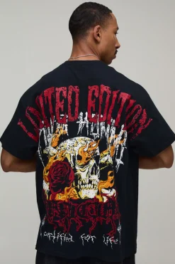 T-shirt Oversize Édition Limitée Imprimé Over The Seams