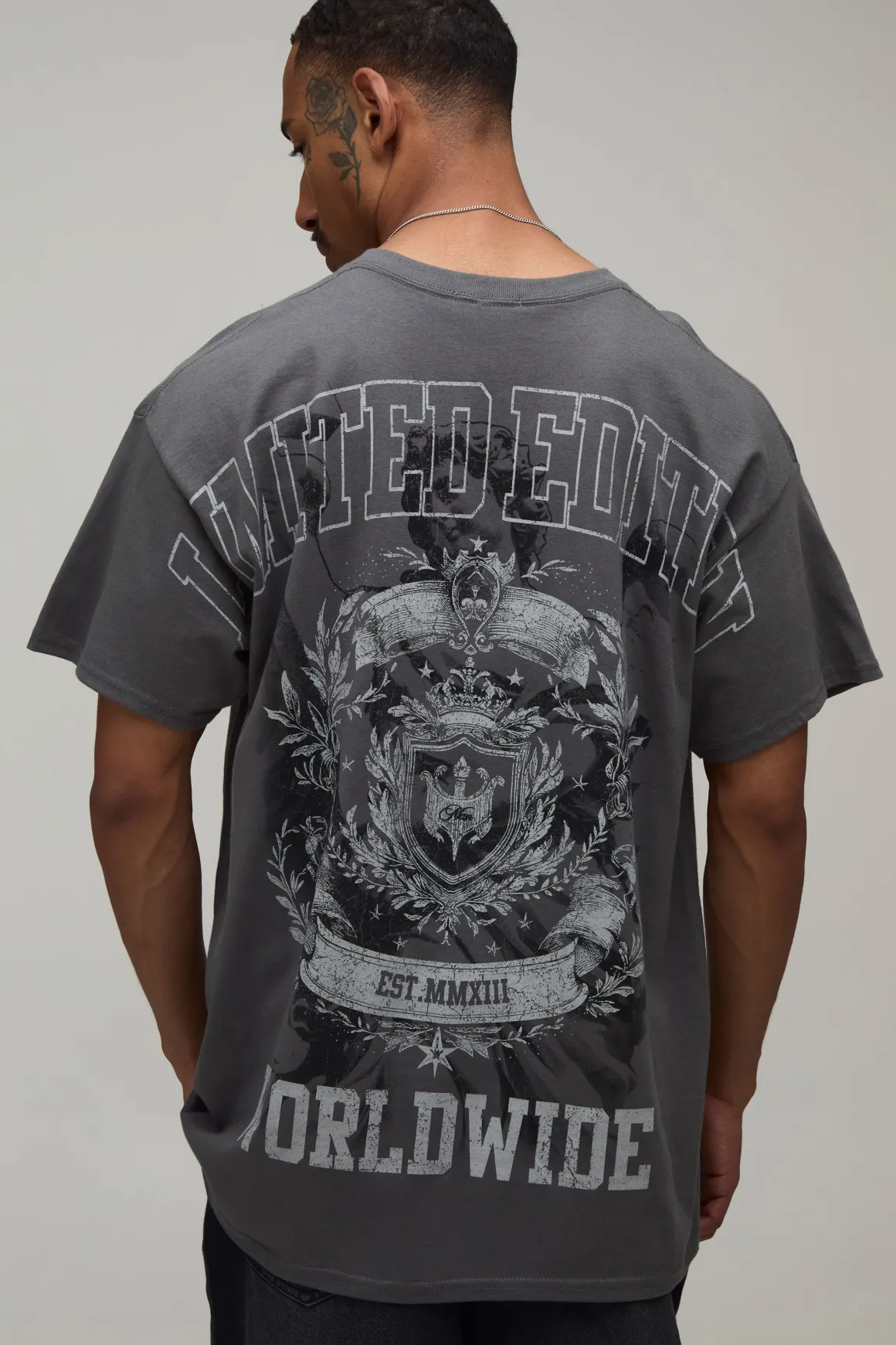 T-shirt Oversize Édition Limitée Imprimé Over The Seams