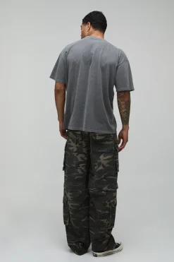 boohooMAN T-shirt Oversize Délavage Acide Imprimé Licence Big Foot<Homme T-Shirts Impriméstendances|T-Shirts
