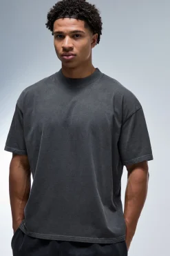 T-shirt Oversize Délavé Col Allongé One More Rep
