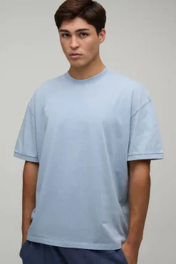 boohooMAN T-shirt Oversize Délavé Essentiel<Homme T-Shirts|Essentiels