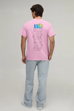 T-shirt Oversize Délavé Imprimé Donut Toy Story Sous Licence