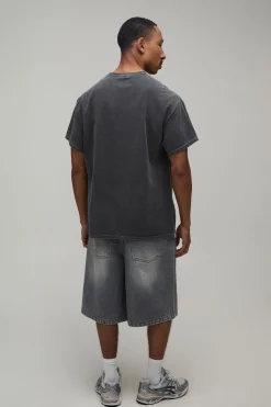 boohooMAN T-shirt Oversize Délavé Imprimé Licence Nirvana<Homme T-Shirts Impriméstendances|T-Shirts