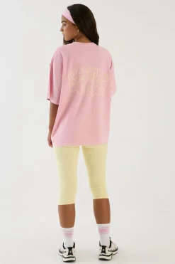 T-shirt Oversize Délavé À Imprimé Pois Bulles Dsgn Studio