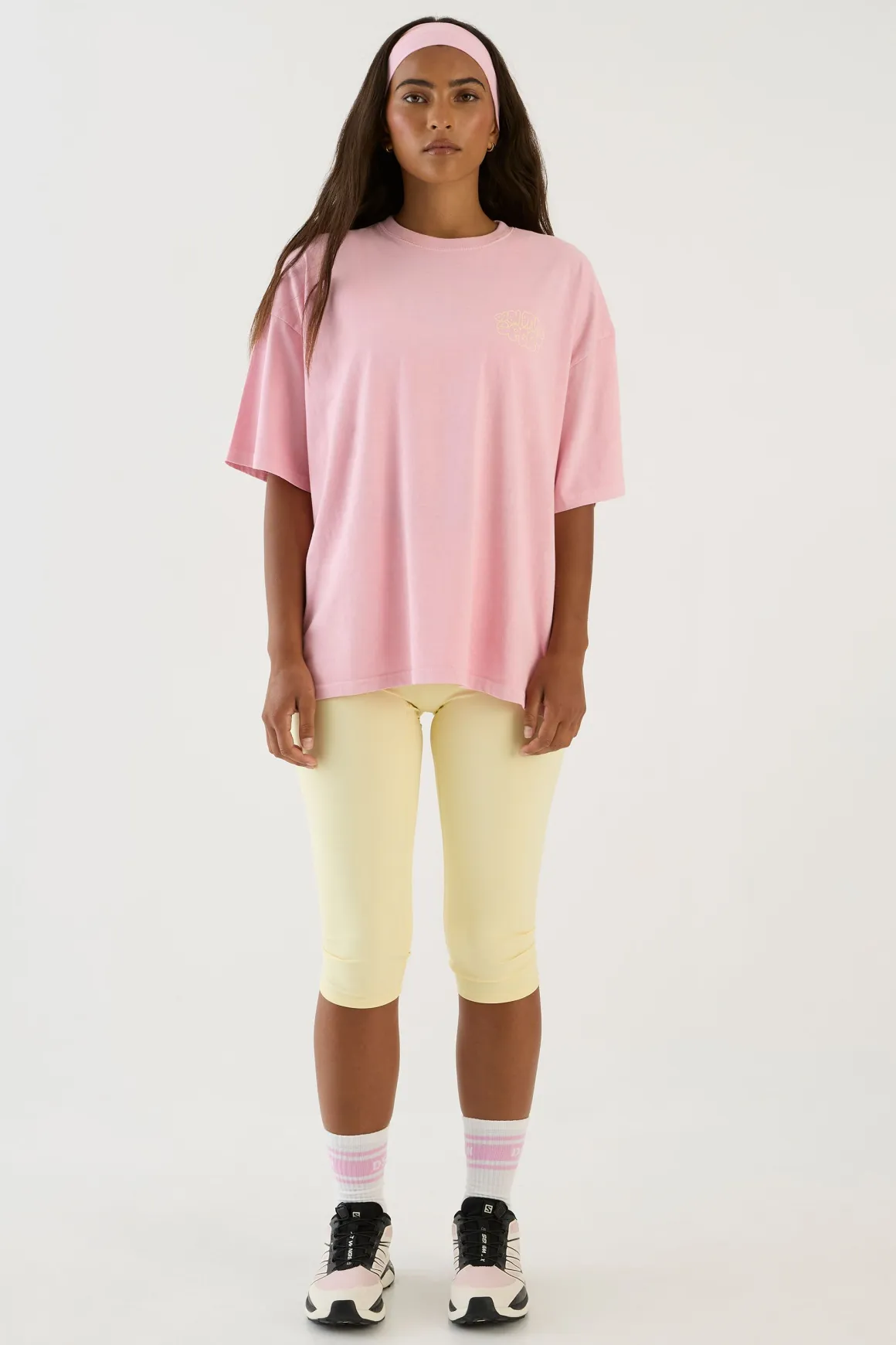 T-shirt Oversize Délavé À Imprimé Pois Bulles Dsgn Studio