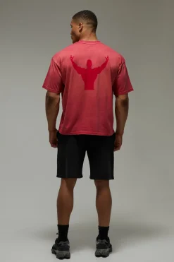 boohooMAN T-shirt Oversize Délavé One More Rep<Femme Tout Afficher|Tout Afficher Activewear