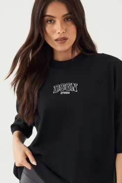 T-Shirt Oversized Lourd Brodé DSGN Studio