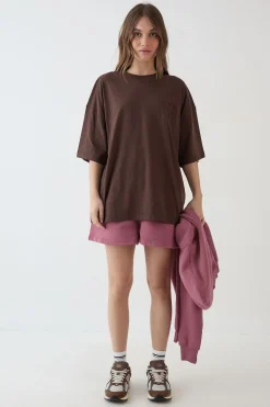 DSGN Studio T-shirt Oversize Avec Appliqué Ton Sur Ton<Femme Dsgn Studio|Tops