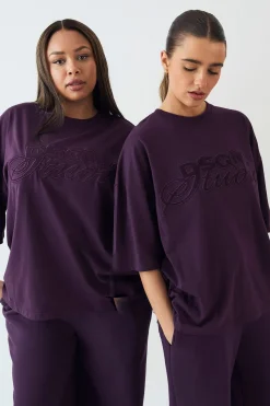 T-Shirt Oversize DSGN Studio avec Appliqué Éponge