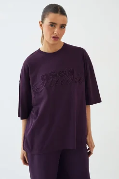 T-Shirt Oversize DSGN Studio avec Appliqué Éponge
