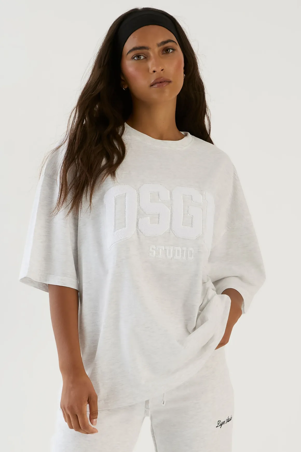 T-shirt Oversize Dsgn Studio Avec Appliqué En Tissu Éponge