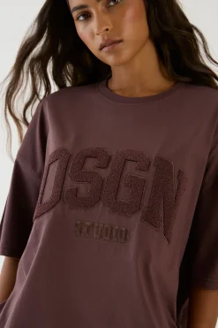 T-shirt Oversize Dsgn Studio Avec Appliqué En Éponge