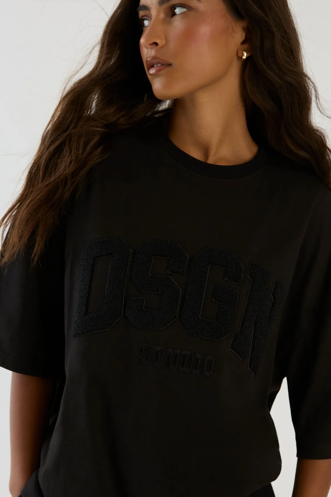 T-shirt Oversize Dsgn Studio Avec Appliqué En Tissu Éponge