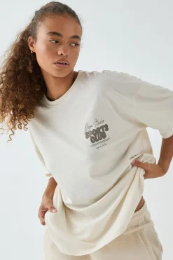 T-shirt Oversize DSGN Studio Sports Bubble Slogan