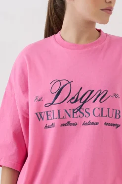 T-shirt Oversize Dsgn Studio Wellness Club