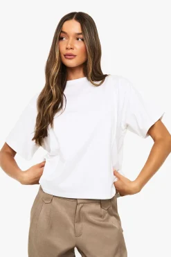 boohoo T-shirt oversize à détails de double couture<Femme Tops