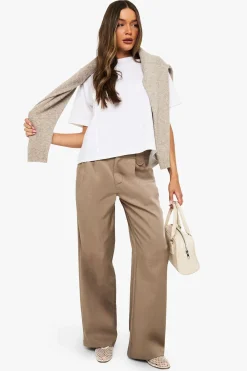 boohoo T-shirt oversize à détails de double couture<Femme Tops