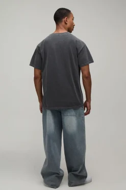 boohooMAN T-shirt Oversize Effet Délavé Imprimé Avengers<Homme T-Shirts Impriméstendances|T-Shirts
