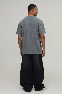 T-shirt Oversize Effet Délavé Imprimé Licence Aaliyah